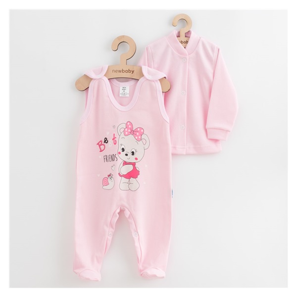 2-częściowy komplet New Baby myszka różowy