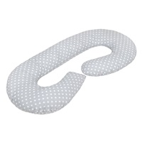 Poduszka do karmienia New Baby XL w kształcie C szary w kropki