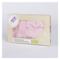 5-częściowy zestaw New Baby Wiewiórki w pudełku różowy