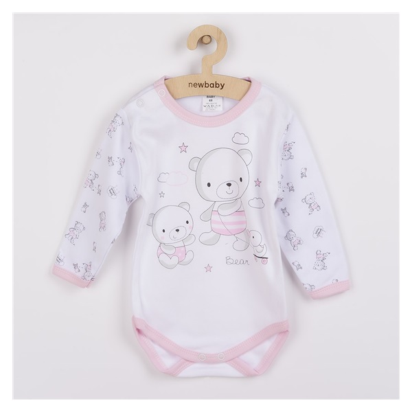 Niemowlęce body New Baby Bears różowe