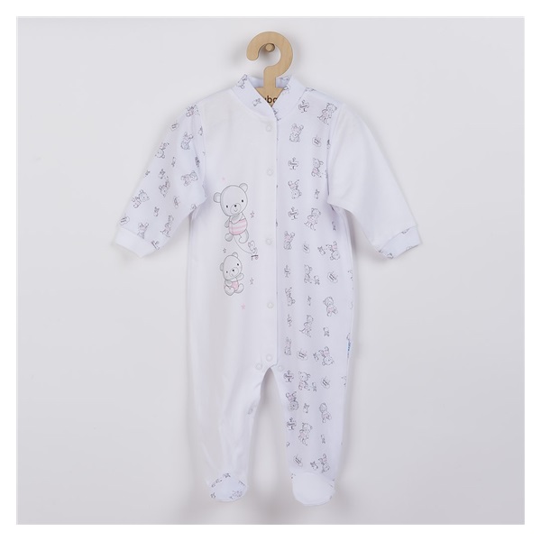 Niemowlęcy pajac New Baby Bears różowy