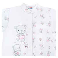 Niemowlęcy pajac New Baby Bears różowy