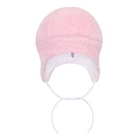 Zimowa czapka New Baby Nice Bear różowa