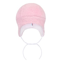 Zimowa czapka New Baby Nice Bear różowa