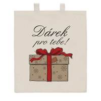 Bawełniana torba na zakupy, naturalna, z nadrukiem New Baby