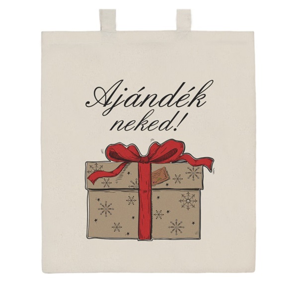 Bawełniana torba na zakupy, naturalna, z nadrukiem New Baby