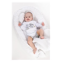 Body z nadrukiem New Baby Born in 2018 szaro-białe