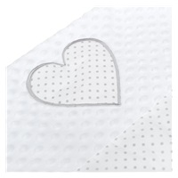 Luksusowe gniazdko z kołderką dla niemowlaka New Baby z Minki Serduszko białe