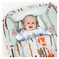 Wielofunkcyjne gniazdko z kołderką dla niemowlaka New Baby króliczek