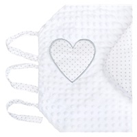 Luksusowy Becik wiązany z Minki New Baby biały 75x75 cm