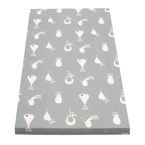 Dziecięcy piankowy materac New Baby 120x60 szary – różne obrazki