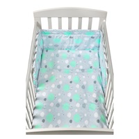3-częściowy zestaw pościeli New Baby 90/120 chmurki miętowe