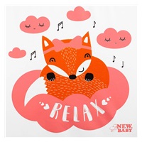 Dziecięcy fotelik z Minky New Baby Lisek łosośowy