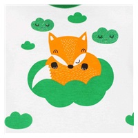 Niemowlęce bawełniane półśpiochy New Baby Lisek zielony