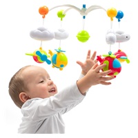 Karuzelka plastikowa z projektorem i pilotem Baby Mix niebieska