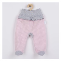 2-częściowy niemowlęcy komplet New Baby Kropka II szaro-różowy