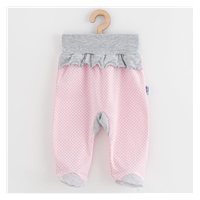 2-częściowy niemowlęcy komplet New Baby Kropka II szaro-różowy