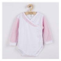 2-częściowy niemowlęcy komplet New Baby Kropka II biało-różowy