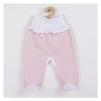 2-częściowy niemowlęcy komplet New Baby Kropka II biało-różowy