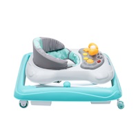 Chodzik Baby Mix z kierownicą i silikonowymi kółkami miętowy