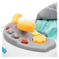 Chodzik Baby Mix z kierownicą i silikonowymi kółkami miętowy