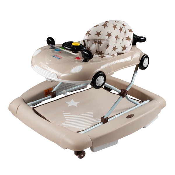 Chodzik z huśtawką i silikonowymi kółkami New Baby Little Racing Car