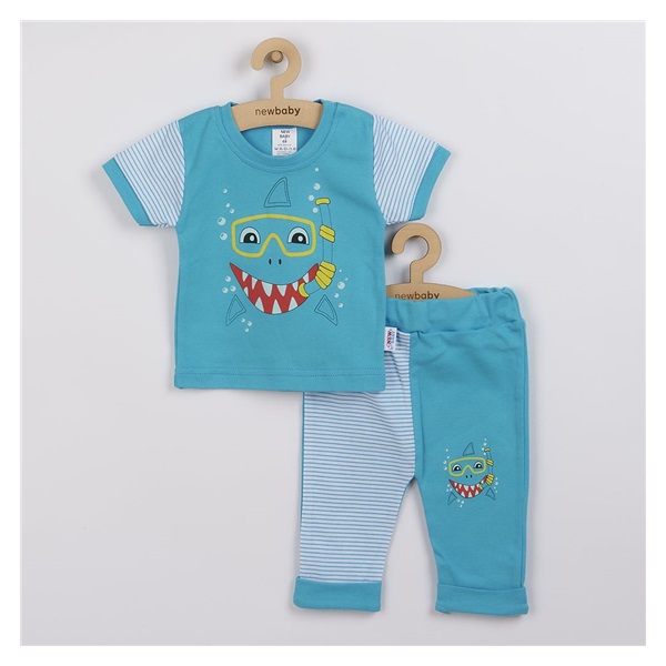 Niemowlęce spodenki dresowe i T-shirt New Baby Shark