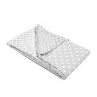 Dziecięcy kocyk z Minki New Baby szary 80x102 cm