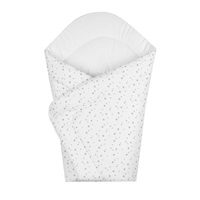 Becik New Baby biały szare gwiazdki