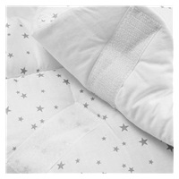 Becik New Baby biały szare gwiazdki