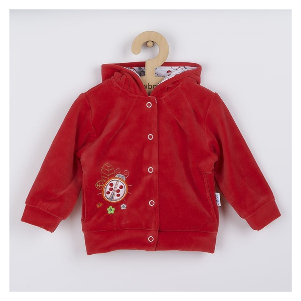 Welurowa bluza z kapturem