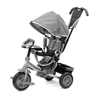 Dziecięcy rowerek trójkołowy z LED światłami Baby Mix Lux Trike szary