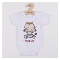 Body z nadrukiem New Baby MADE IN LOVE