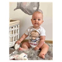 Body z nadrukiem New Baby MADE IN LOVE