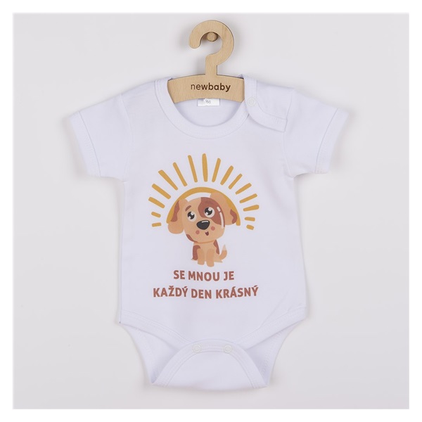 Body z nadrukiem New Baby MADE IN LOVE