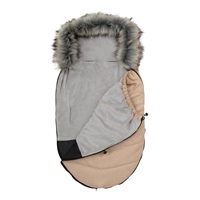 Śpiwór do wózka NEW BABY z futerkiem beżowy