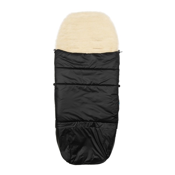 Śpiwór do wózka NEW BABY 3w1 z z owczego runa czarny