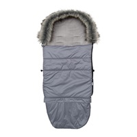 Śpiwór do wózka NEW BABY 3w1 z futerkiem szary