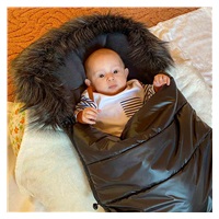 Śpiwór do wózka NEW BABY 3w1 z futerkiem szary