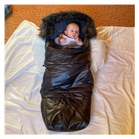 Śpiwór do wózka NEW BABY 3w1 z futerkiem różowy