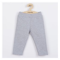 Niemowlęce bawełniane legginsy New Baby Leggings szare