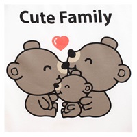 Dziecięcy fotelik z Minky New Baby Cute Family cappuccino