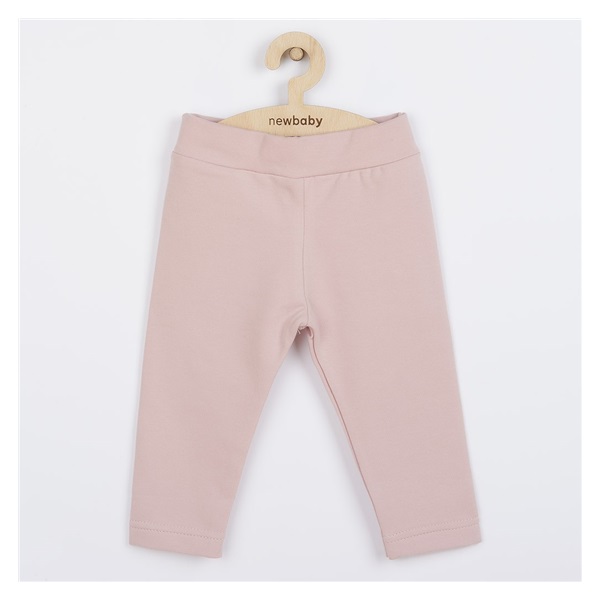 Niemowlęce bawełniane legginsy New Baby Leggings jasno różowe