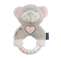 Grzechotka Baby Mix miś różowy