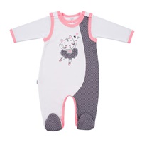 2-częściowy bawełniany komplet New Baby Ballerina