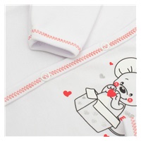 Niemowlęce rozpinane body New Baby Mouse białe