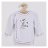 Niemowlęca koszulka New Baby Mouse biała