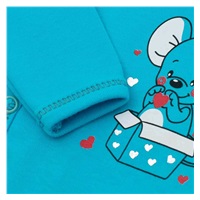 Niemowlęca koszulka New Baby Mouse turkusowa