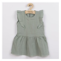 Niemowlęca muślinowa sukienka New Baby Summer Nature Collection mięta