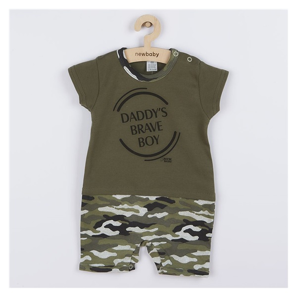 Niemowlęcy letni pajac New Baby Army boy